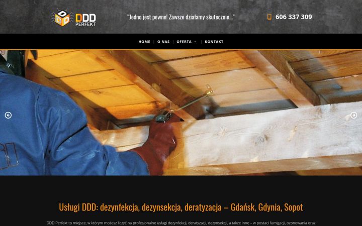 Екранна снимка на dddperfektgdynia.pl