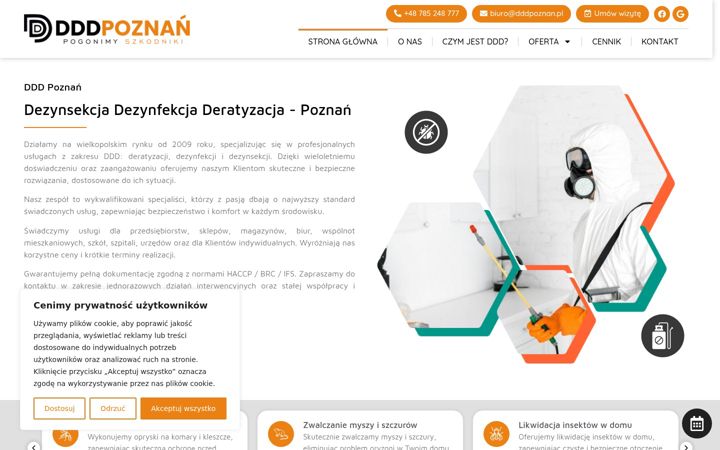 Екранна снимка на dddpoznan.pl