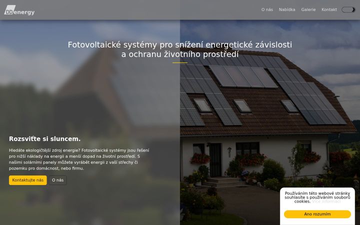 Екранна снимка на ddenergy.cz