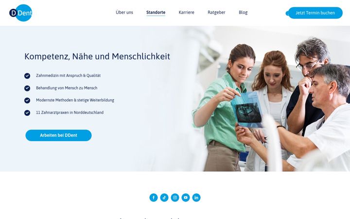 Screenshot of ddent.de