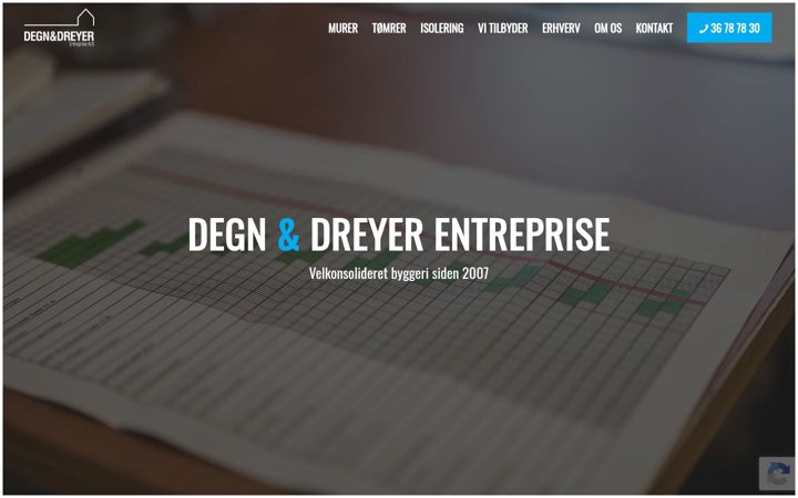 Screenshot of ddentreprise.dk