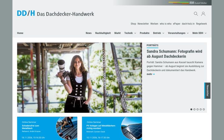 Screenshot of ddh.de