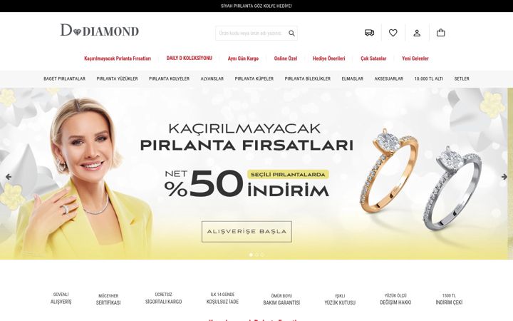 Screenshot of ddiamond.com.tr