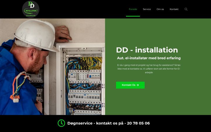 Screenshot of ddinstallation.dk