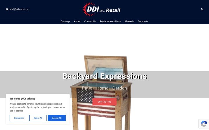 Screenshot of ddiretail.com