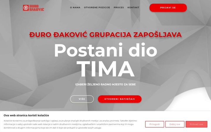 Screenshot of ddkarijera.com