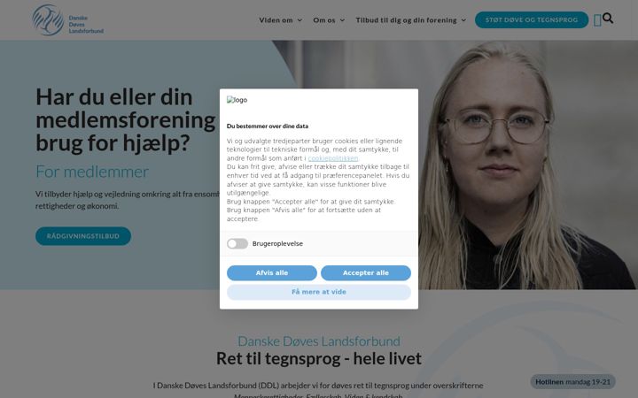 Screenshot of ddl.dk