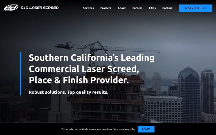 Screenshot of ddlaserscreed.com
