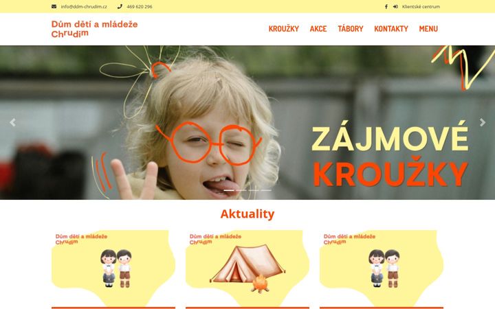 Екранна снимка на ddm-chrudim.cz