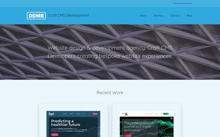 Screenshot of ddme.uk