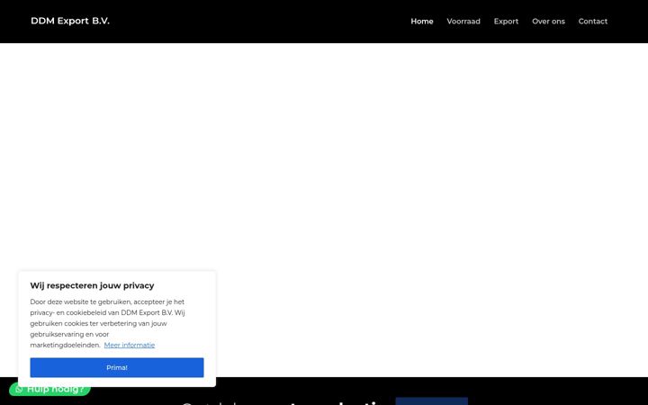 Snimka zaslona za ddmexport.nl