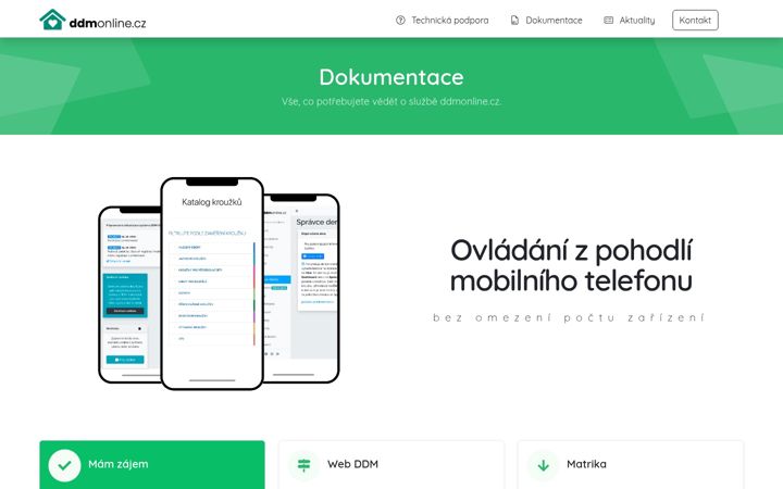 Екранна снимка на ddmonline.cz