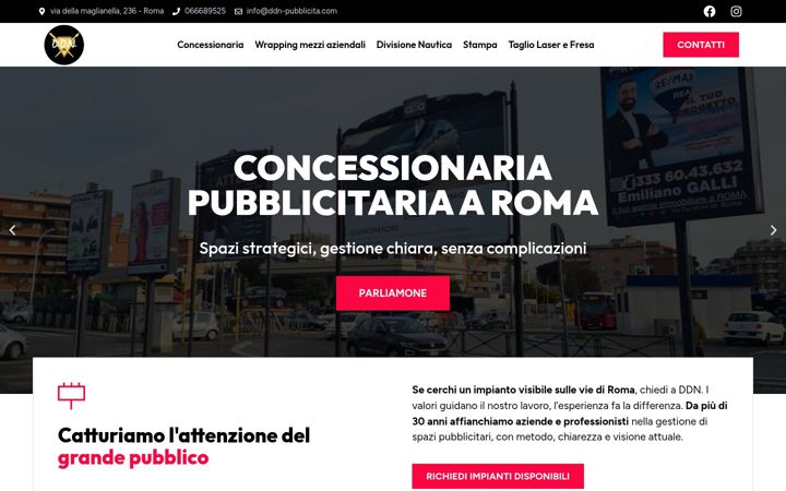 Screenshot of ddn-pubblicita.com