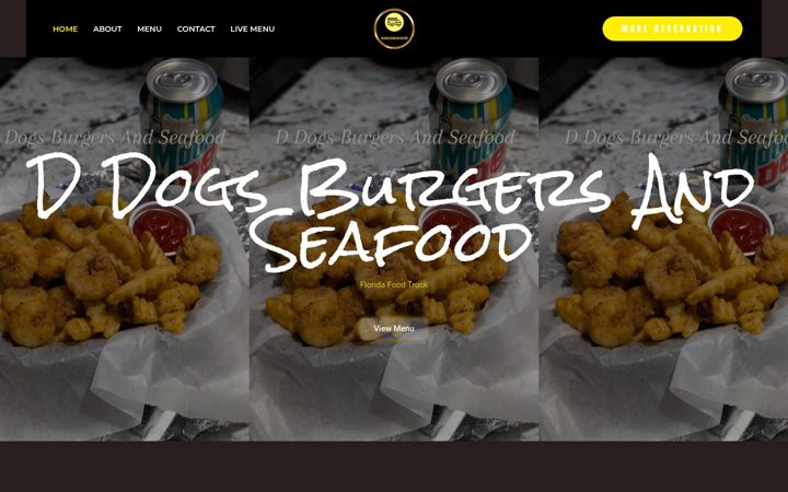 Screenshot of ddogsburgersandseafood.com