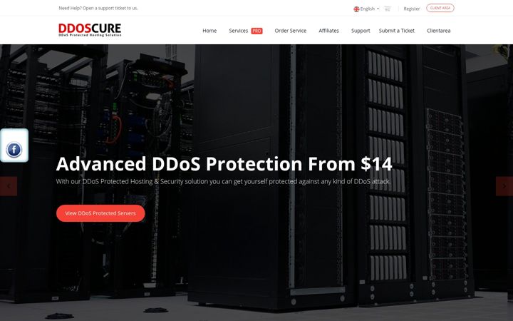 Екранна снимка на ddoscure.com