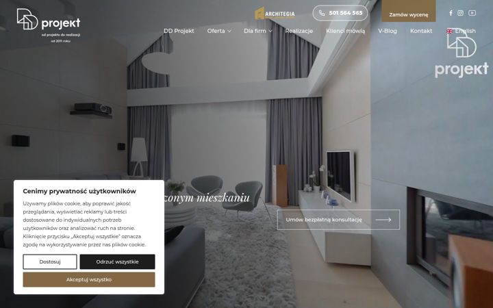 Екранна снимка на ddprojekt.pl