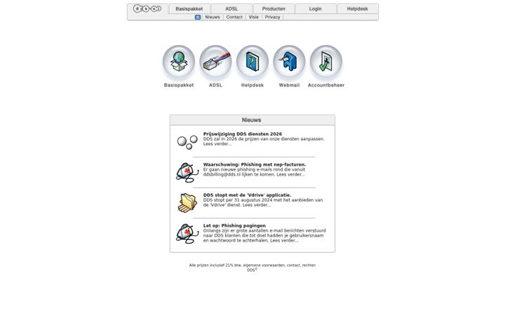 Screenshot stránky dds.nl