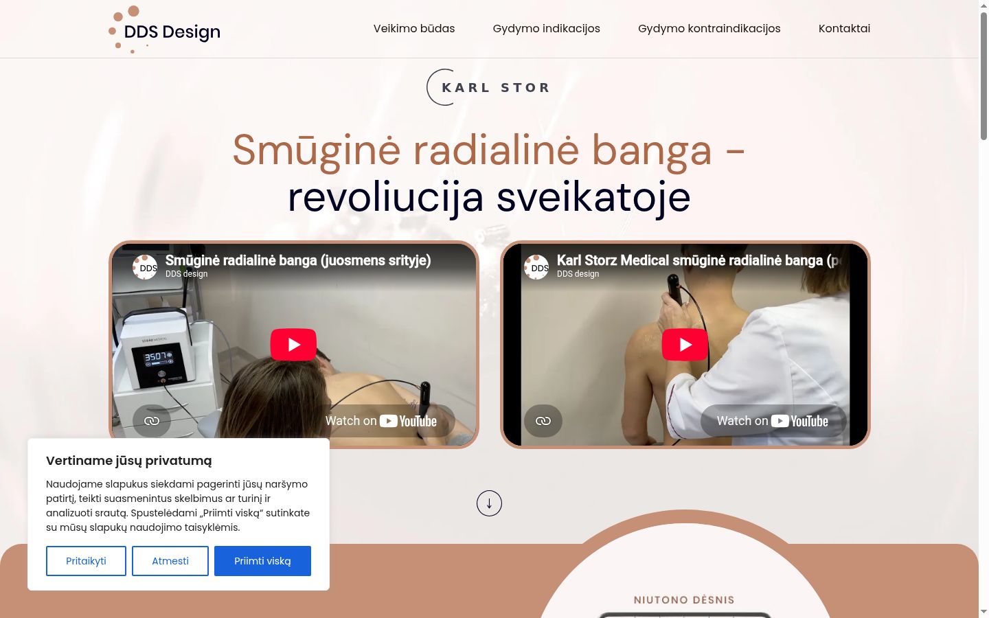Capture d'écran de la bannière de consentement affichée avant toute interaction