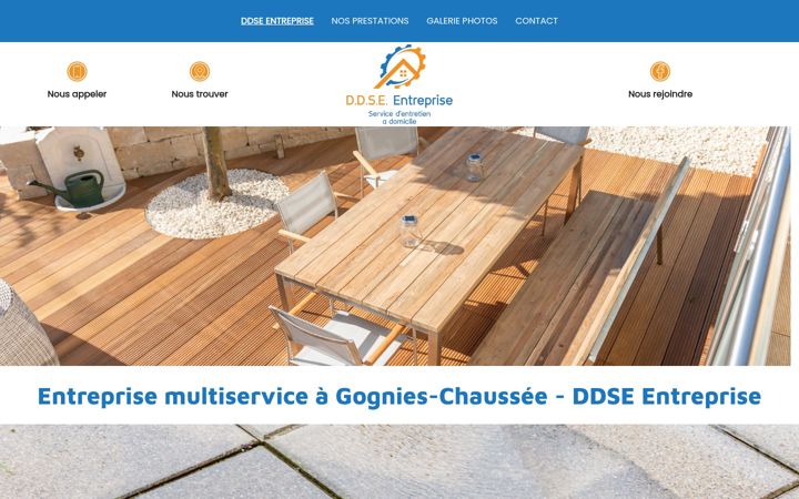 Captură de ecran a ddse-entreprise.fr