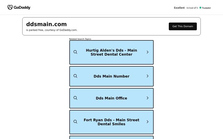 Screenshot von ddsmain.com