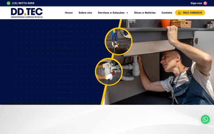 Képernyőkép: ddtecdesentupidora.com.br