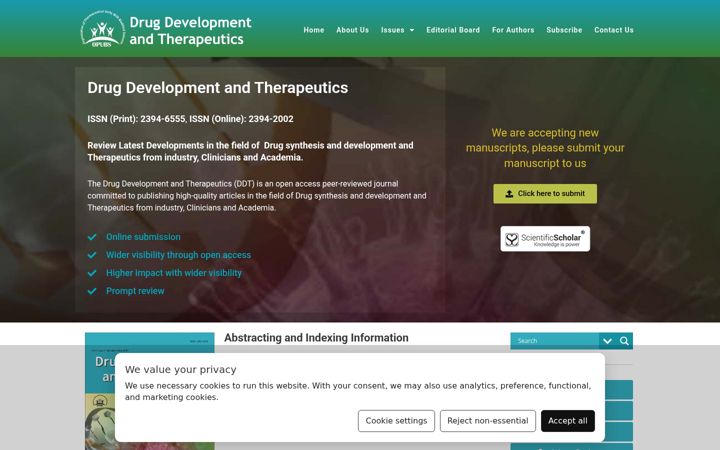 Screenshot of ddtjournal.net