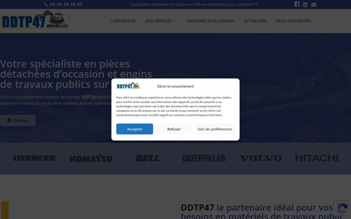 Captură de ecran a ddtp47.fr