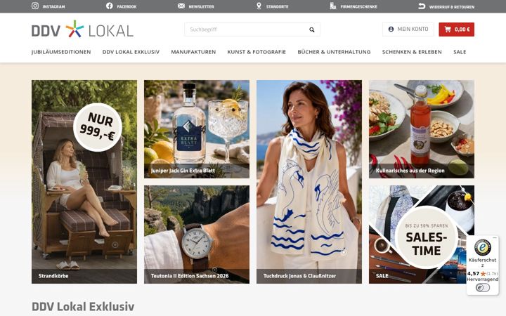 Screenshot of ddv-lokal.de