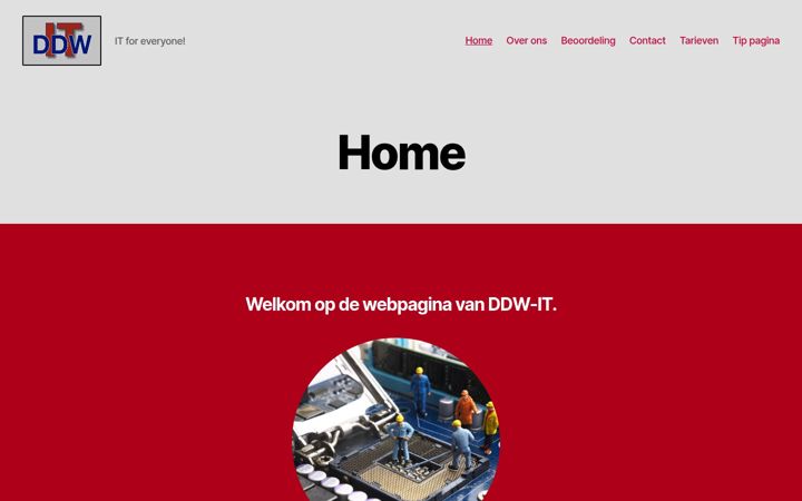 Snimka zaslona za ddw-it.nl