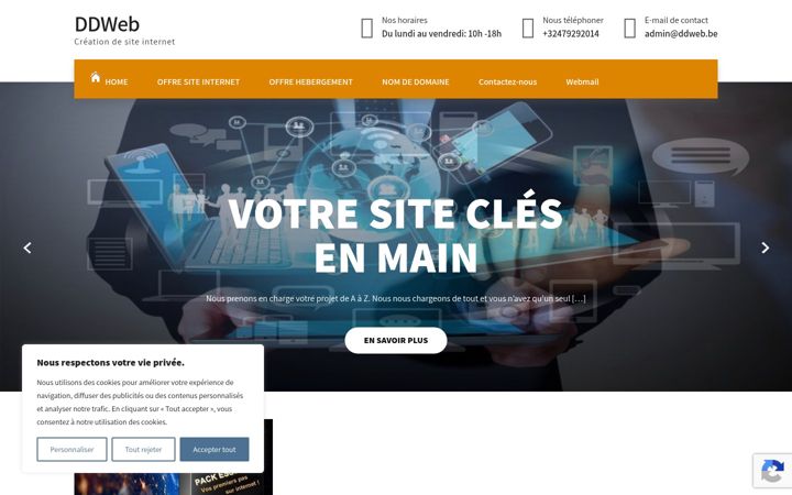 Screenshot of ddweb.be