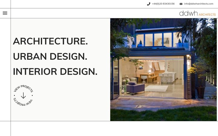 Screenshot of ddwharchitects.com