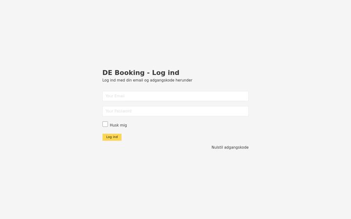 Screenshot of de-booking.dk