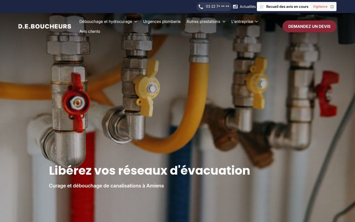 Screenshot of de-boucheurs-amiens.com