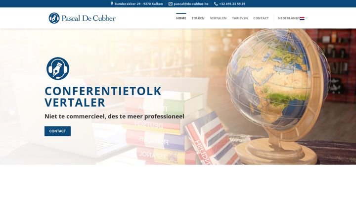 Screenshot of de-cubber.be