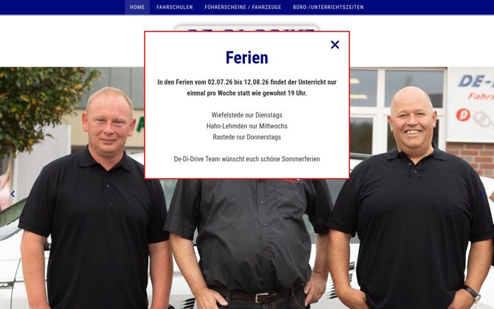 Skærmbillede af de-di-drive.de