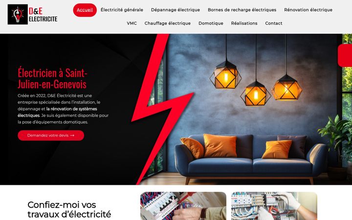 Zrzut ekranu de-electricite.fr