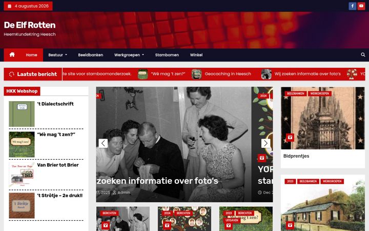 Screenshot van de-elf-rotten.nl