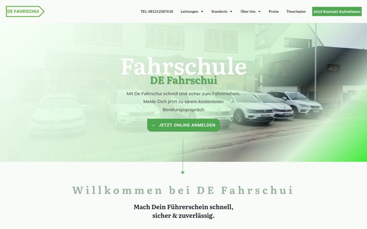 Ekrano kopija de-fahrschui.de