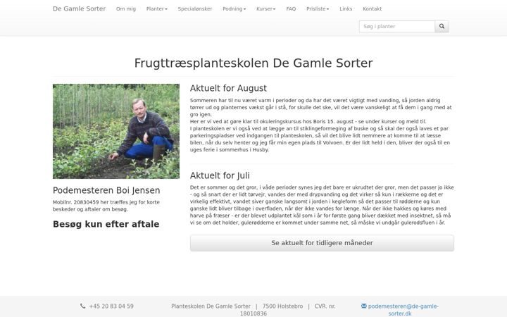 Képernyőkép: de-gamle-sorter.dk