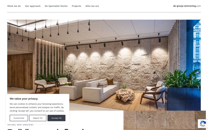 Screenshot of de-groupcontracting.com