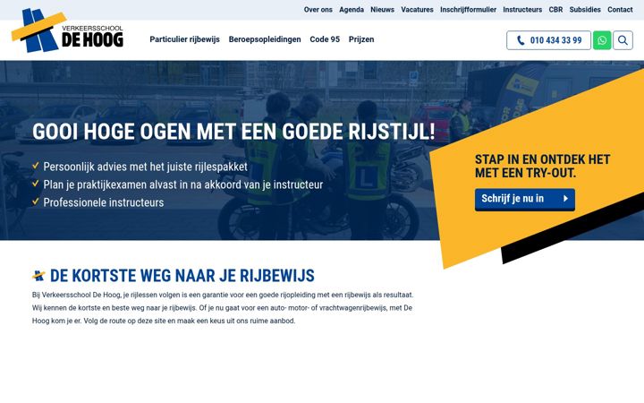 Screenshot van de-hoog.nl