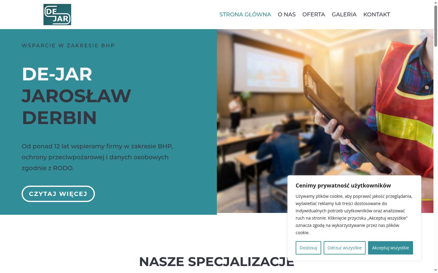 Screenshot van de toestemmingsbanner zoals getoond vóór enige interactie