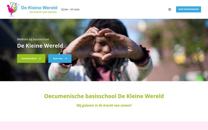 Screenshot van de-kleine-wereld.nl