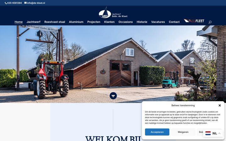 Captura de ecrã de de-kloet.nl