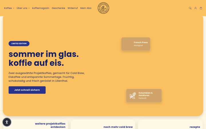 Screenshot of de-koffiemann.de