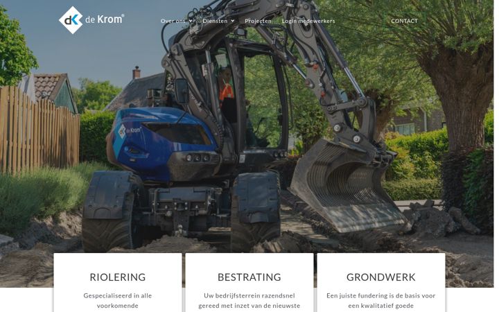 Screenshot di de-krom.nl