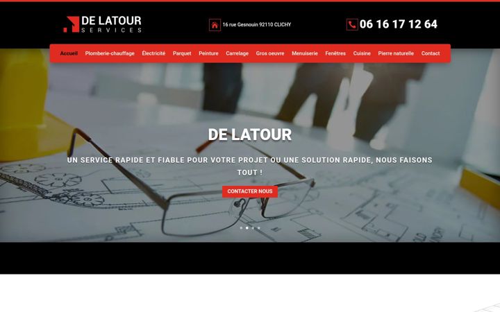 Ekraanipilt saidist de-latour.fr