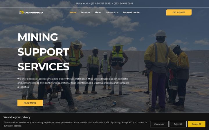 Screenshot of de-namud.com