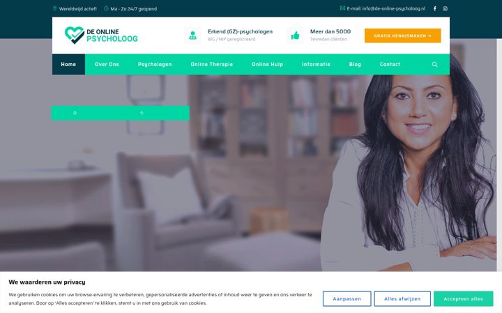 Captura de ecrã de de-online-psycholoog.nl