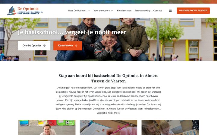 Screenshot van de-optimist.nl